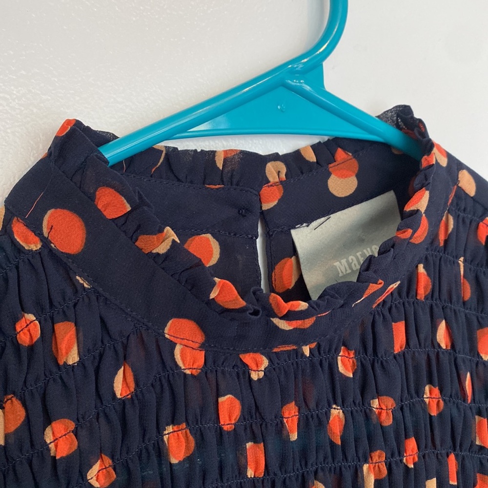 MAEVE Anthropologie TankTop Blouse Navy Size 4 - Picture 2 of 10